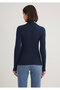 Button Detailed Navy Blue T-Shirt Fitted / Fitted Cut 1612915 -82318 - 6