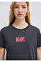 Logo Printed Anthracite T-Shirt Regular Fit / Regular Cut 1613412-70087 - 6
