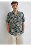 Printed Gray Shirt Regular Fit / Regular Cut 0211489-89886 - 4