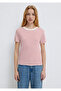 Crew Neck Striped Red T-Shirt Slim Fit / Slim Fit 1612881 -86680 - 4