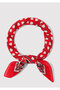 Heart Printed Red Bandana 1913411-86417 - 3