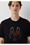 Logo Printed Black T-Shirt Regular Fit / Regular Fit 0610635 -900 - 6