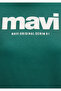 Logo Printed Hooded Green Sweatshirt 168334-71874 - 8