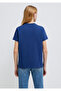 Miav Printed Navy Blue T-Shirt Regular Fit / Normal Cut 1610622-70722 - 5