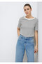 Black Striped Basic T-Shirt Regular Fit / Regular Fit 1611653 -85143 - 2