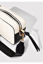 White Crossbody Bag with Black Strap 1910084-70055 - 5