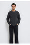 Long Sleeve Anthracite Basic T-Shirt Slim Fit / Slim Fit 064622 -26834