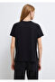 Logo Printed Black T-Shirt Regular Fit / Normal Cut 1601185-900 - 5