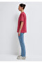Logo Printed Pink T-Shirt Regular Fit / Normal Cut 1611193-70931 - 4