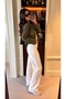 Suede Pocket Jacket - Khaki |   F1800 - 2