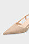 Vitoria Pointed Toe Medium Heel Women's Shoes with Square Back Strap - 2