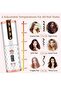 Automatic Curling Iron, Portable Electric Curling Iron with Lcd Display, Fast Heating Curling Wand Rechargeable Styling Tools, Ceramic Barrel Wave Wand for Household and Traveling Use (White) - 2