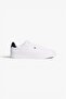 Men's Low-Top Breathable Design Leather White Sneaker