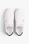 Men's Low-Top Breathable Design Leather White Sneaker - 4