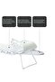 Mini Tabletop Folding Ironing Board,Space-Saving Portable Clothes Pressing Rack,White - 3