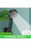 High Pressure Handheld Shower Head Kit,5 Modes Turbo Fan Jet Detachable Shower Head with 59 Inch Hose and Holder,Black - 2