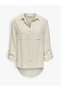 Onlyasmin-Siesta Ls Li Bl Shirt Pnt Noos Women's Gray Shirt - 15349102