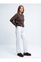 10640 Crew Neck Soft Textured Sweater-Brown