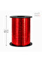 Red Hologram Metallized Raffia 2 X 11 Meters Balloon String and Gift Wrapping Ribbon - 3