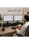 حامل شاشة أحادي المستوى أسود اللون، رافع شاشة لابتوب مكتبي (عبوة من قطعتين)، منظم مكتب للمنزل والمكتب والدراسة - 5
