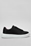 Tommy Men's Faux Leather Sneaker Shoes Black