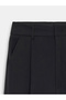 7954 High Waist Pleated Palazzo Pants -Black - 7