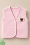 Unisex Baby Teddy Bear Embroidered Organic Cotton 3-6-9 Months 2-Piece Quilted Baby Vest Set - 2