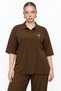 Women's Daily Shirt with Pockets and Collar Pants Set, Wrinkled Fabric - 4