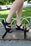 Genuine Leather Black Women's Classic Sandals 952ZA951