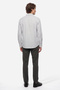 Men's White Striped Regular Fit Long Sleeve Shirt - 2