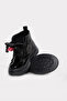 Genuine Leather Black Patent Leather Pink Girls' Classic Boots 157Sxa2994 - 3