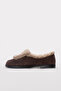 Genuine Leather Brown Suede Women's Casual Shoes 210Za082 - 3