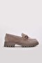 Genuine Leather Mink Suede Women's Casual Shoes 581Za2887