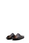 Genuine Leather Black Steel Women's Flat Slippers 733Za912 - 5