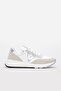 Genuine Leather White Silver Women's Casual Shoes 169Za153 - 2
