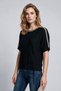 Stone Embellished Drawstring Blouse - 6