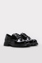 Genuine Leather Black Patent Leather Women's Casual Shoes 317Za860-K25 - 5