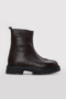 Genuine Leather Fur Brown Floater Women's Classic Boots 710Kza6010 - 2