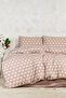 Riva Duvet Cover Set Single Fitted Sheet (160X220 cm) Beige