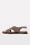 Genuine Leather Mink Suede Women's Classic Sandals 227Za2627 - 2