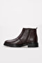 Genuine Leather and Fur Brown Men's Classic Boots 951Kma105K - 2