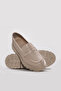 Genuine Leather Beige Women's Casual Shoes 583Za2901-1 - 3