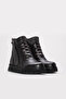 Genuine Leather and Fur Brown Unisex Classic Boots 770Kxa260Wx - 4