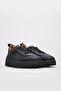 Genuine Leather Black Women's Casual Shoes 409Za3104 - 4