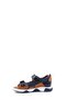 Genuine Leather Navy Blue Tan Boys' Classic Sandals 006Xca009 - 2