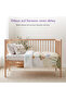 Dino 100% Cotton Satin Baby Duvet Cover Set - 8