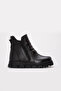 Genuine Leather and Fur Brown Unisex Classic Boots 770Kxa260Wx
