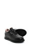 Genuine Leather and Fur Black Floter Women's Casual Shoes 583Kza7025 - 3