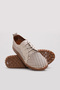 Genuine Leather Beige Women's Casual Shoes 240Za2113 - 3