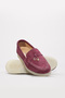 Genuine Leather Burgundy Suede Women's Casual Shoes 733Za021 - 4
